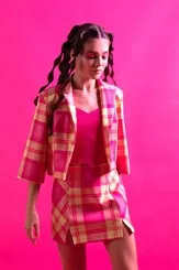 BLAZER OVER CROPPED DIMY BLA83537