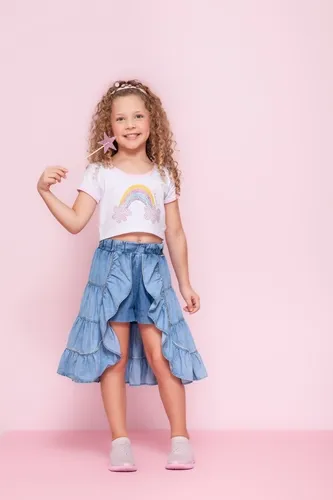 BLUSA CROPPED COTTON ARCO IRIS PITUCHINHUS 24826