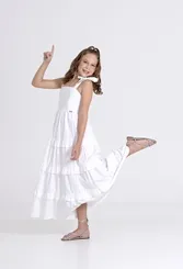 VESTIDO BABADOS GALLES PRECOCE LVT3633