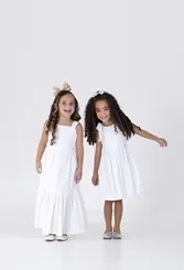 VESTIDO COM AMARRAÇÃO NBAS COSTAS GALLES PRECOCE M6VT3627