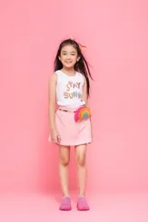 SAIA SHORT MOLETOM CRISTAIS COLORIDOS PITUCHINHUS 24959