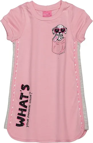 T-DRESS DOG NO BOLSO ROSA
