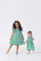 VESTIDO FRUFRU NA ALÇA GUIPIR PRECOCE BVT3607