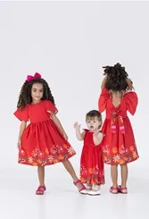 VESTIDO RECORTES COSTAS ESTAMPA FLORES ILUMINADAS PRECOCE M2VT3619