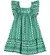 VESTIDO BABADO SOBREPOSTO GUIPER ESTAMPA DETALHE VERDE PRECOCE M2VT3621
