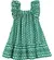 VESTIDO BABADO SOBREPOSTO GUIPER ESTAMPA DETALHE VERDE PRECOCE M2VT3621