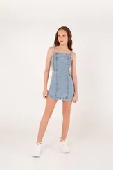 VESTIDO ALÇA DETALHE CORDÃO TRICOLOR DIMY VES83094