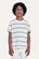 CAMISETA LINHO SOL LISTRAS AZUL PETROLEO MINI RESERVA 0073035