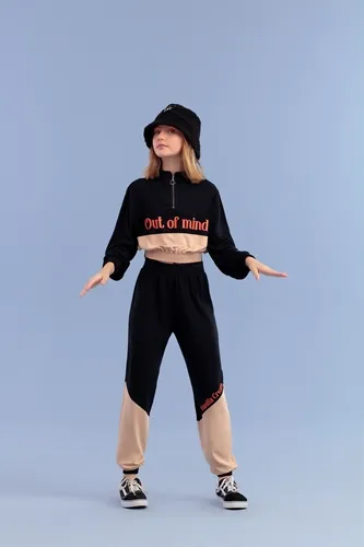 CONJUNTO BLUSA MANGA LONGA COM ZIPER OUT OF MIND COM CALÇA VANILLA CREAM 51188022004