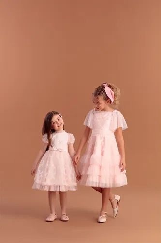 VESTIDO TULES BORDADOS PETIT CHERIE 51103122364