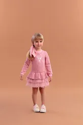 VESTIDO TRICOT COM BARRA TULE PETIT CHERIE 51113122218