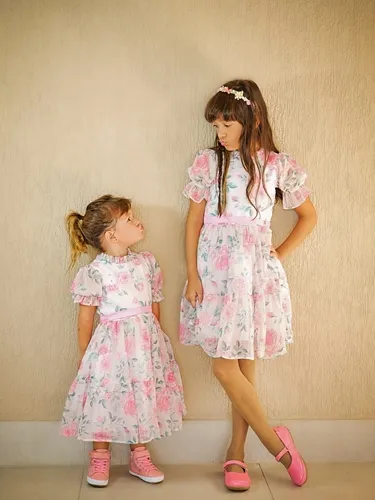 VESTIDO TULE ESTAMPA FLORES PETIT CHERIE 51113122150