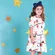 VESTIDO RECORTES ESTAMPA TULIPAS PRECOCE MVT3891