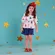 CONJUNTO BLUSA MANGA BUFANTE COM SHORT ESTAMPA TULIPAS BAILARINAS PRECOCE M2CJ3839