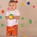 CONJUNTO BLUSA COM SHORT ESTAMPA BRINCANDO COM AS LETRAS PRECOCE BCO3960
