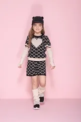 BLUSA TRICOT MANGA CURTA CORAÇÃO PELE PITUCHINHUS 25338