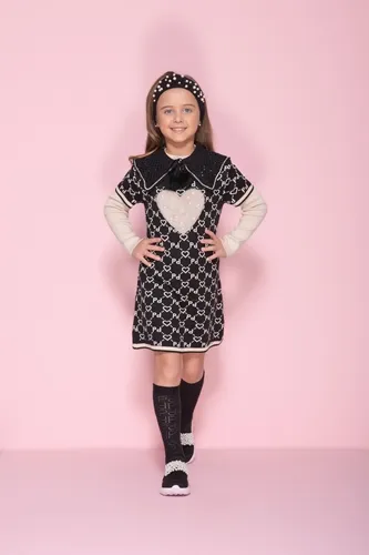 VESTIDO TRICOT MONOGRAMA CORAÇÃO PELE PITUCHINHUS 25340