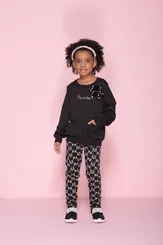 BLUSA TRICOT LAÇOS VELUDO PÉROLAS PITUCHINHUS 25387