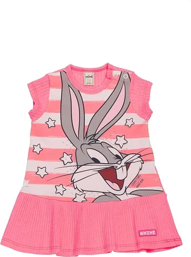 VESTIDO LOONEY TUNES ROSA NEON