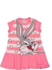 VESTIDO LOONEY TUNES ROSA NEON