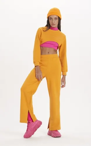 CALÇA DE MOLETOM COM ABERTURA NA BARRA DIMY CAL83457