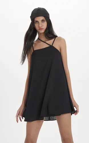 VESTIDO TRAPÉZIO COM ALÇAS ASSIMÉTRICAS DIMY VES83496
