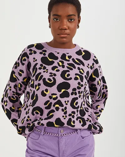 BLUSÃO TRICOT ESTAMPA ANIMAL PRINT COLCCI 0405300269