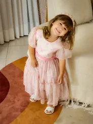 VESTIDO PRINCESA ESTAMPA LAÇO PETIT CHERIE 51113122356