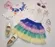 CONJUNTO BLUSA DETALHE BABADINHO NA MANGA COM SAIA TULE MON SUCRE 51138022092