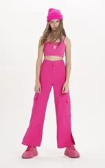 CALÇA WIDE LEG CARGO DIMY CAL83359