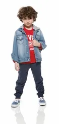 JAQUETA KIDS LOOK CAPUZ REMOVÍVEL BANANA DANGER 49148