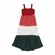 VESTIDO ELÁSTICOS NAS COSTAS MULTICOLOR PRECOCE LVT3941