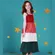 VESTIDO ELÁSTICOS NAS COSTAS MULTICOLOR PRECOCE LVT3941