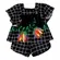 CONJUNTO MANGA GODÊ QUADRICULADO FLORES PATCHWORK PRECOCE M2CJ3835