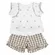 CONJUNTO BLUSA BABADINHO EST.ELEFANTINHO COM SHORT XADREZ PRECOCE MCJ3841