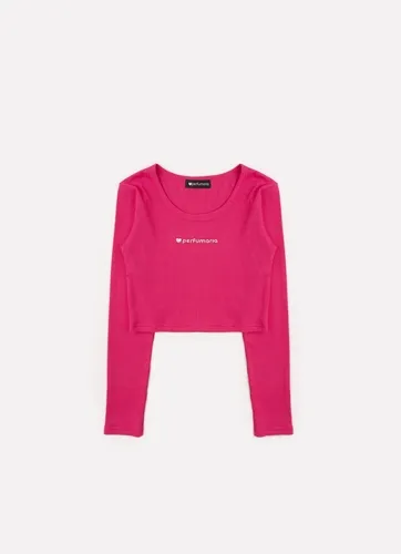 BLUSA CROPPED CANELADA PERFUMARIA 25885
