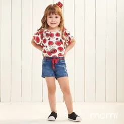 CONJUNTO MC BLUSA E SHORT TOMATINHO