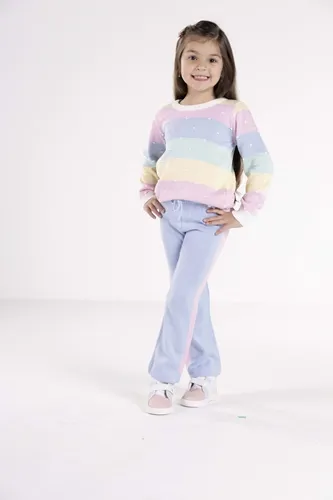 CALÇA LAVINIA FAIXA LATERAL MINI LADY 03740