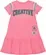 VESTIDO CANELADO NEON ROSA