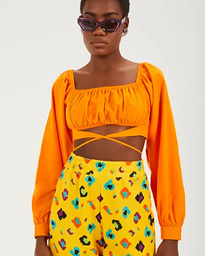CROPPED CIGANINHA COM AMARAÇÃO NA CINTURA COLCCI 0365300877
