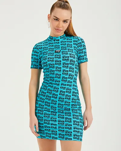 VESTIDO GOLA ALTA ESTAMPA CLC COLCCI 0445300998