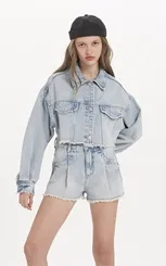 JAQUETA CROPPED COM BORDADOS JAQ83332