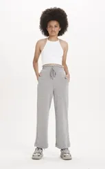 CALÇA WIDE LEG MOLETOM COM BOLSOS DIMY CAL83324