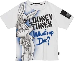 T-SHIRT LUNEY TOONES BRANCO