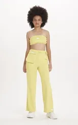 CALÇA WIDE LEG COM BOLSA CINTO DIMY CAL83413