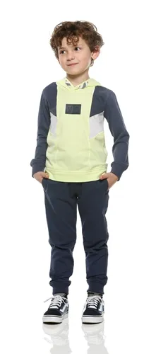 CONJUNTO MOLETINHO DISCOVER  BLUSA COM DETALHE NA COR AMARELA COM CALÇA BANANA DANGER 49204