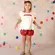 CONJUNTO  BLUSA BABADINHO ESTAMPA PÁSSARO PRECOCE M2CJ3831
