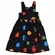 VESTIDO DETALHE BOLSO ESTAMPA POA BORDADO PRECOCE M2VT3879