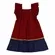 VESTIDO BABADO LISO DETALHE MARINHO PRECOCE M2VT3872