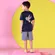 CONJUNTO CAMISETA BÁSICO COM BERMUDA MOLETOM MESCLA PRECOCE MCO3988